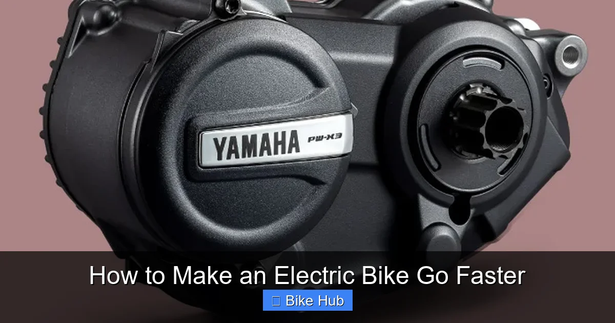 How to Make an Electric Bike Go Faster
