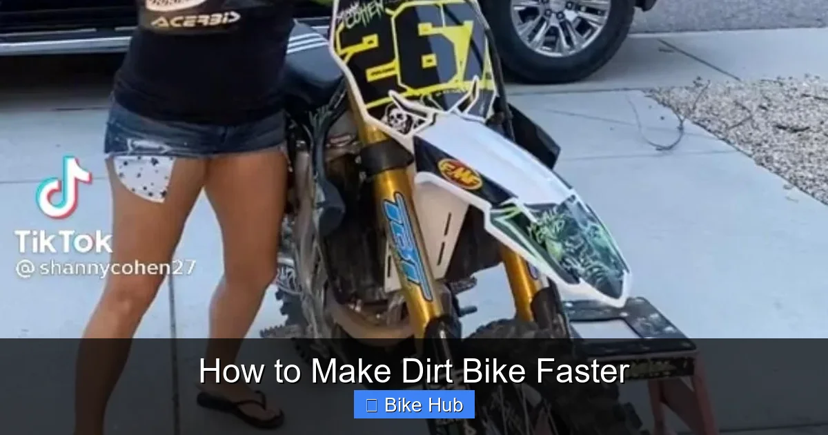 How to Make Dirt Bike Faster