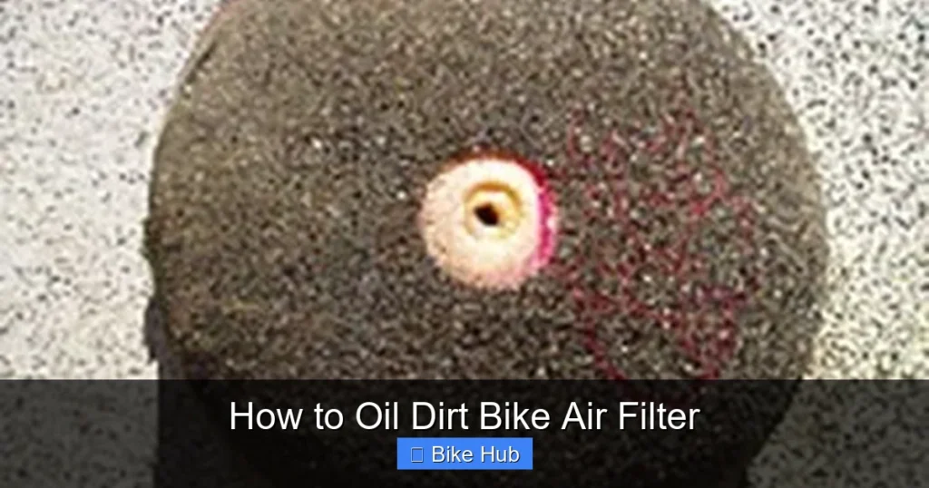 How to Oil Dirt Bike Air Filter