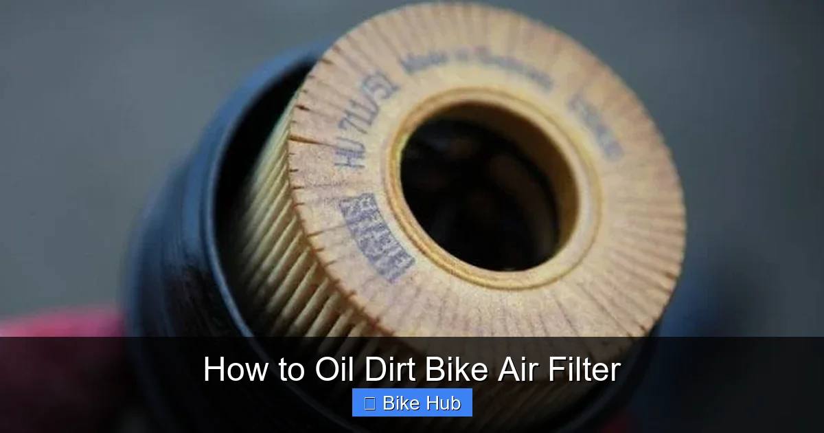 How to Oil Dirt Bike Air Filter
