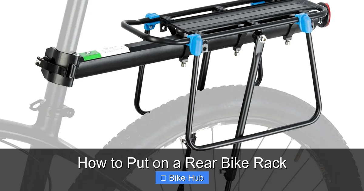 How to Put on a Rear Bike Rack