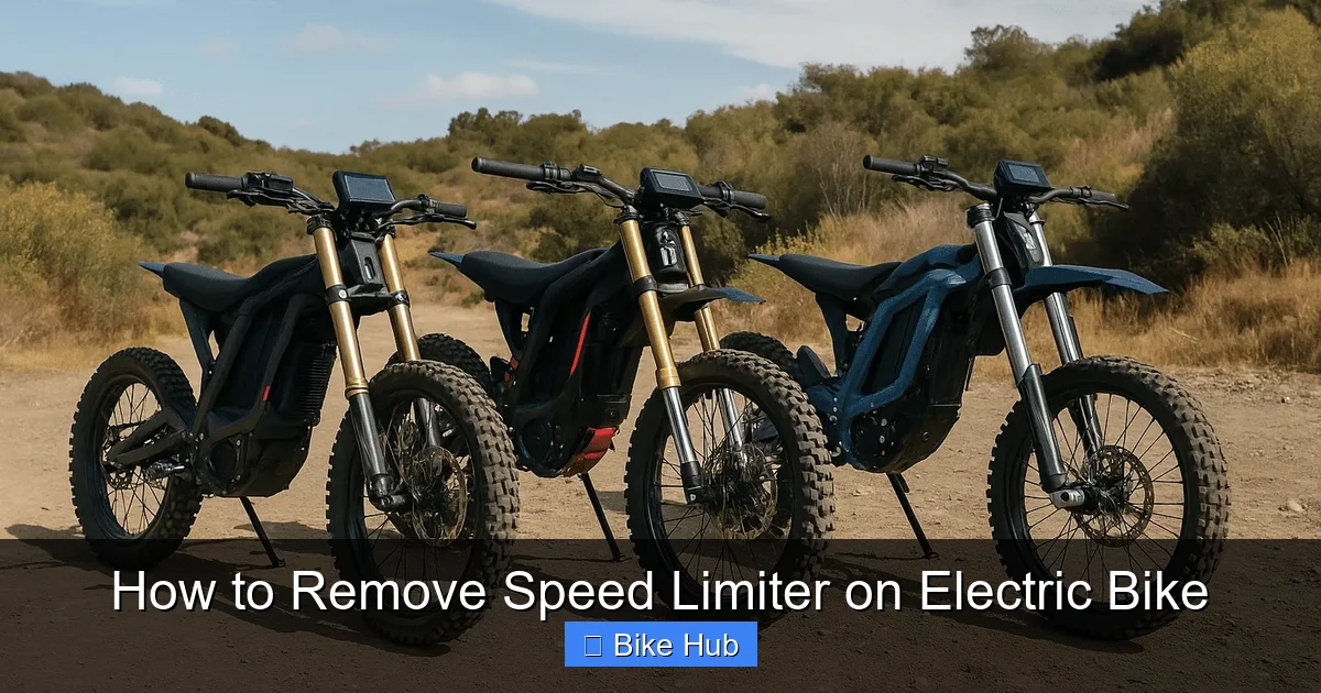 How to Remove Speed Limiter on Electric Bike