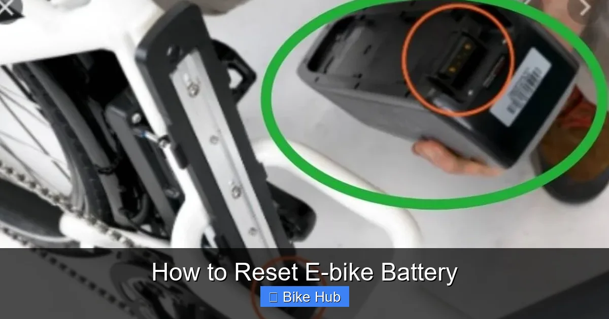 How To Reset E-bike Battery - BikeTro