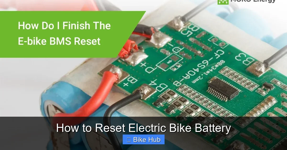 How to Reset Electric Bike Battery