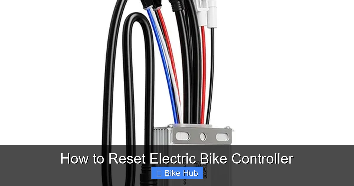 How to Reset Electric Bike Controller