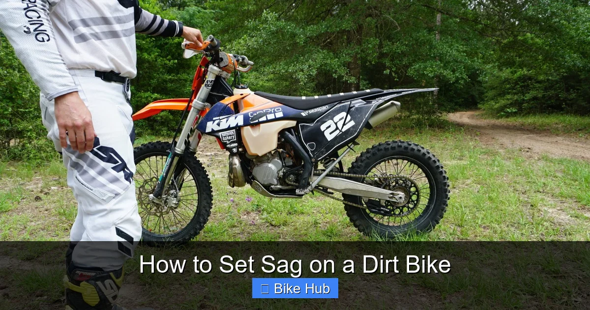 How to Set Sag on a Dirt Bike