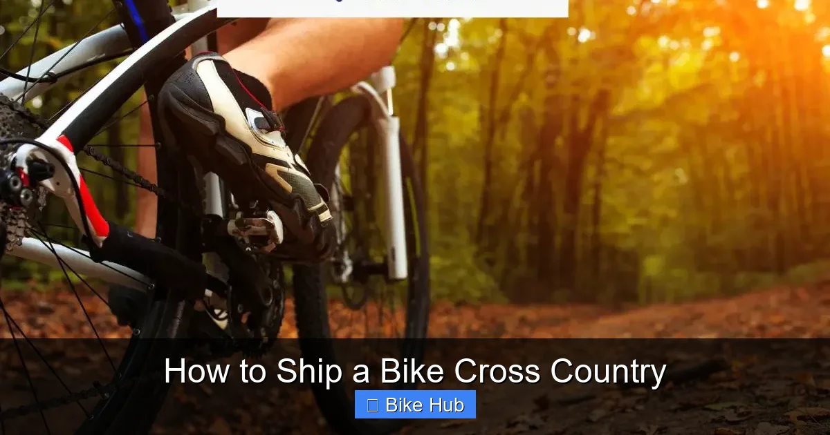 How to Ship a Bike Cross Country