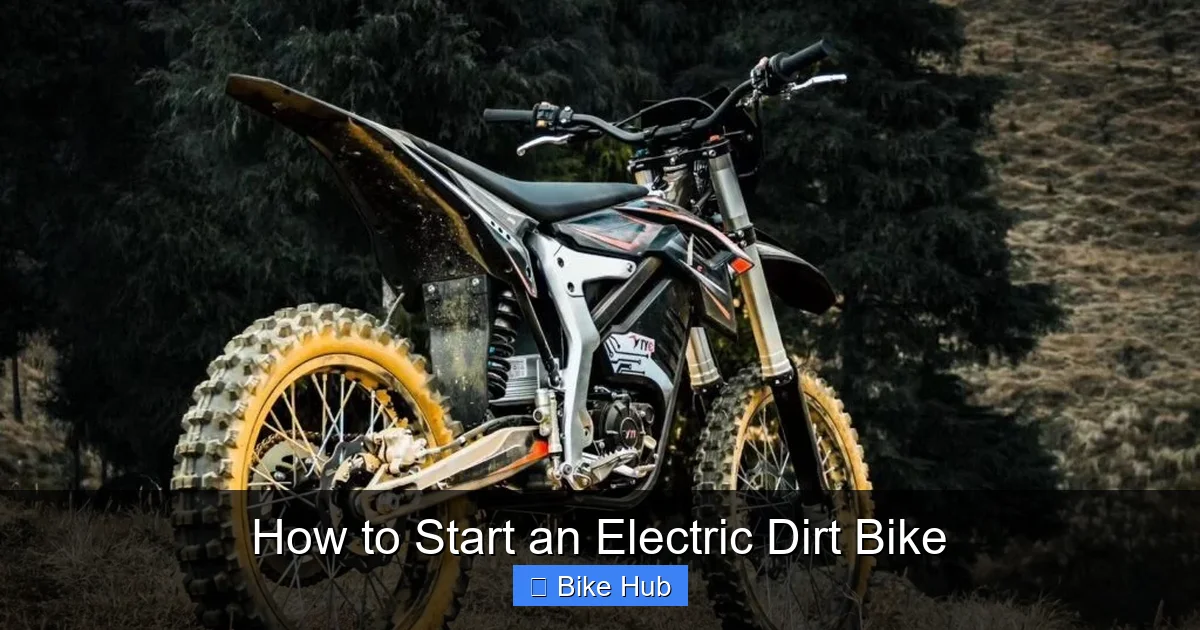 How to Start an Electric Dirt Bike