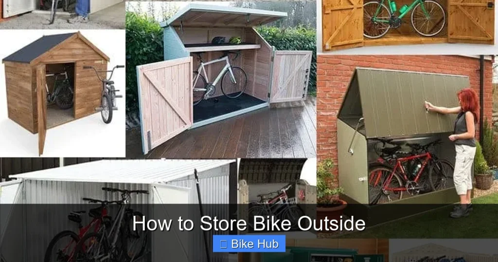 How to Store Bike Outside