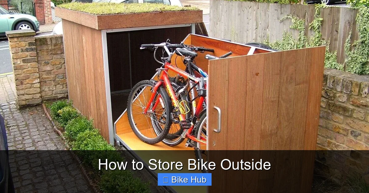 How to Store Bike Outside