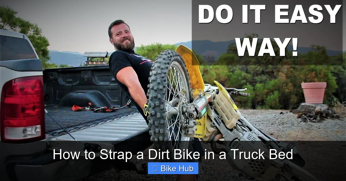 How to Strap a Dirt Bike in a Truck Bed