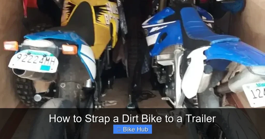 How to Strap a Dirt Bike to a Trailer