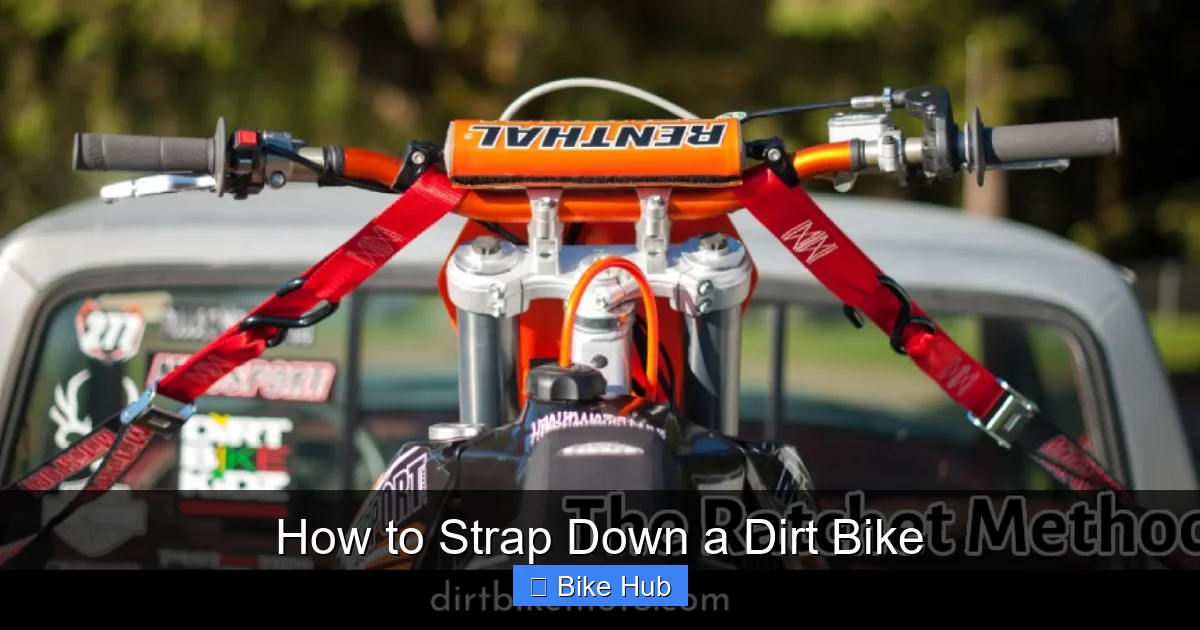 How to Strap Down a Dirt Bike