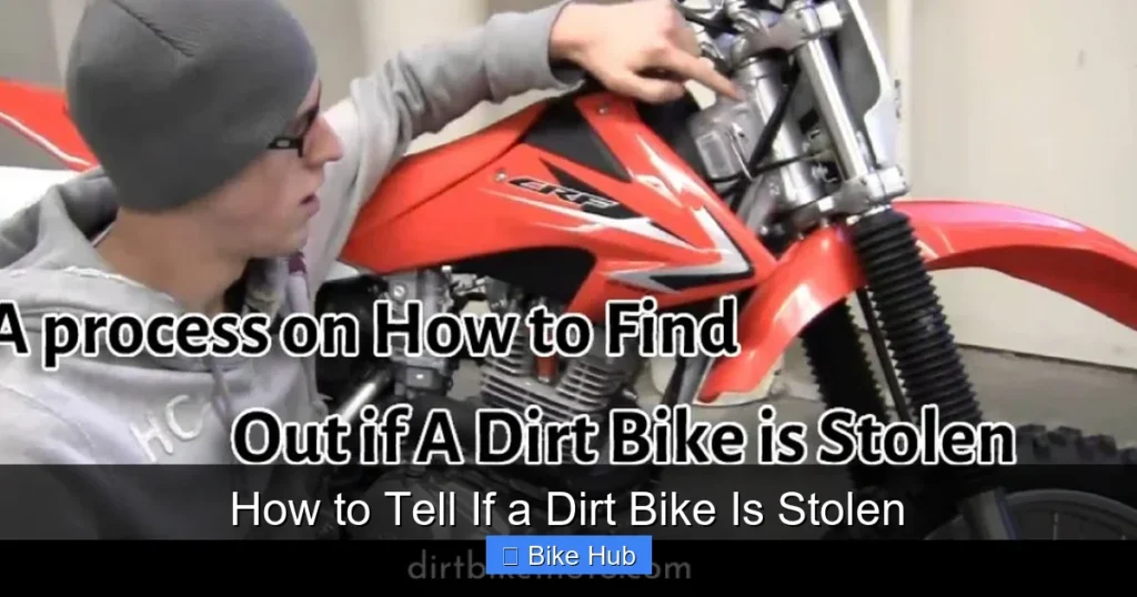 How to Tell If a Dirt Bike Is Stolen