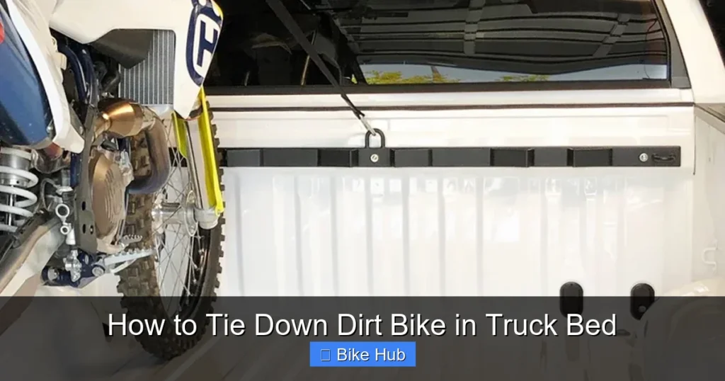 How to Tie Down Dirt Bike in Truck Bed