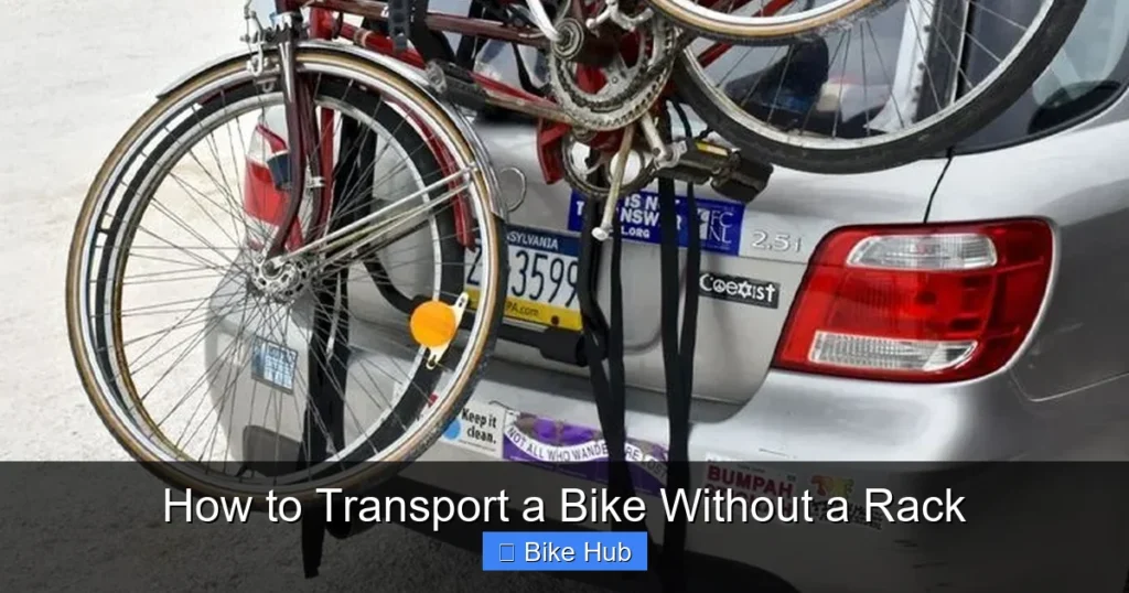 How to Transport a Bike Without a Rack
