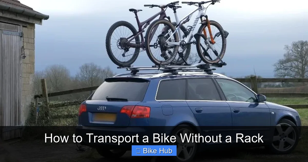 How to Transport a Bike Without a Rack