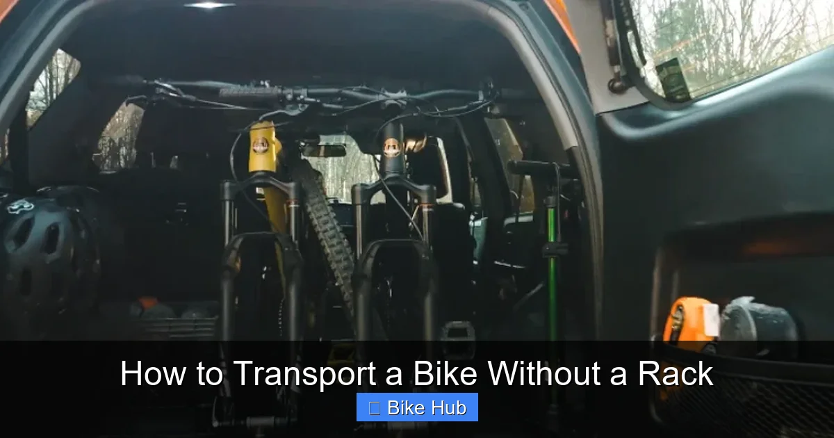 How to Transport a Bike Without a Rack