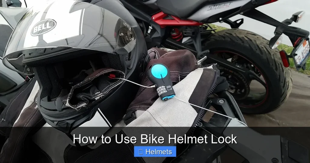 How to Use Bike Helmet Lock
