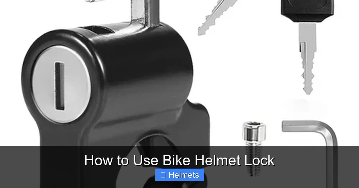 How to Use Bike Helmet Lock