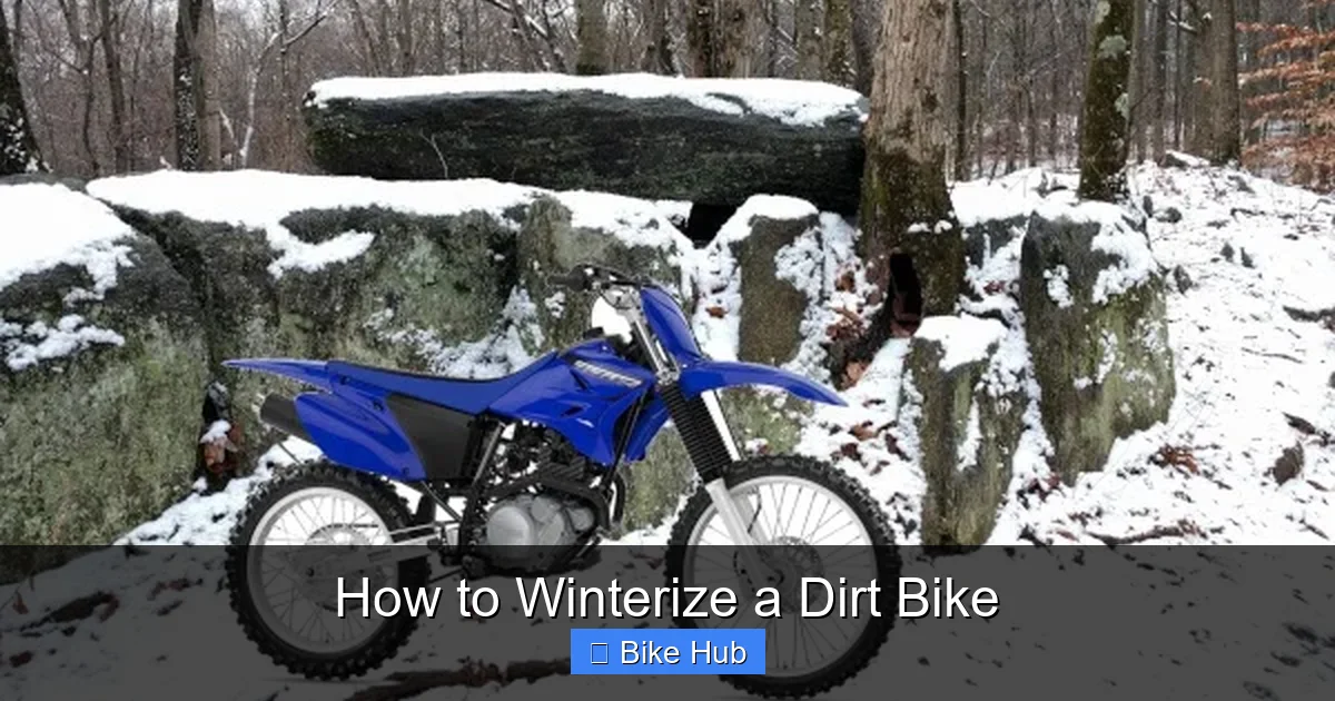 How to Winterize a Dirt Bike