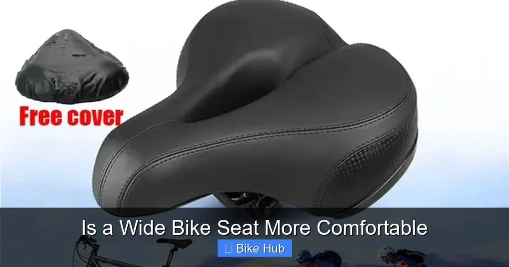 Is a Wide Bike Seat More Comfortable