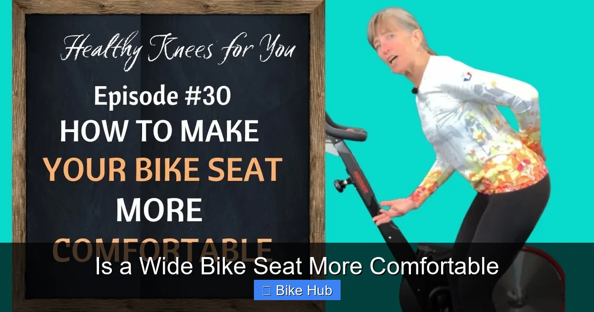 Is a Wide Bike Seat More Comfortable