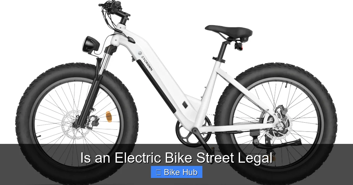 Is an Electric Bike Street Legal