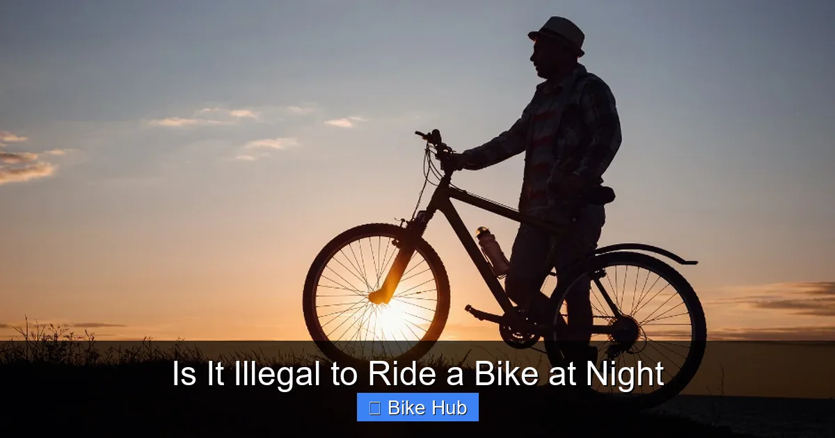 Is It Illegal to Ride a Bike at Night