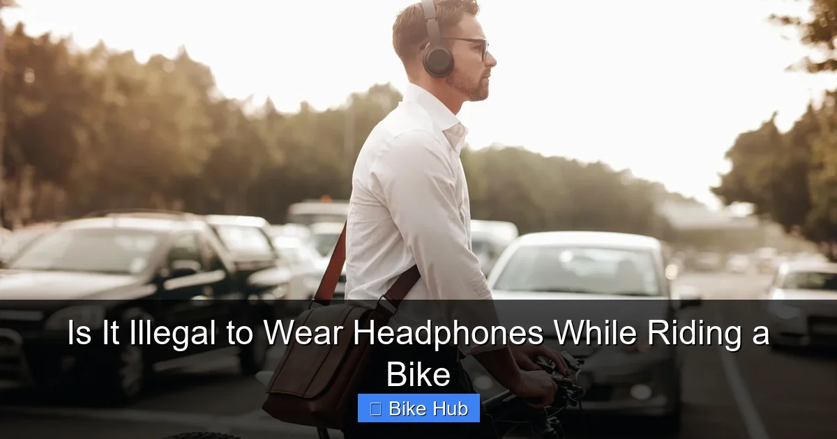 Is It Illegal to Wear Headphones While Riding a Bike