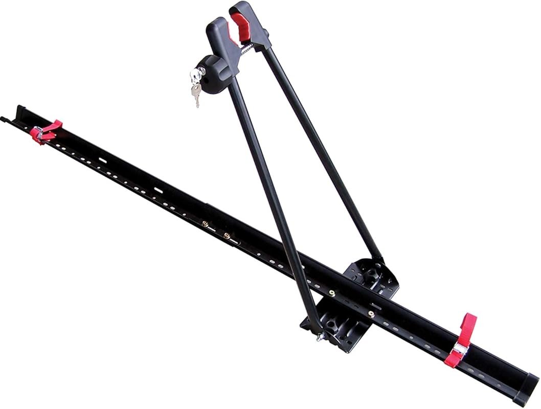 Swagman Upright Roof Mount Bike Rack - Secure 1-Bike Rooftop Carrier f