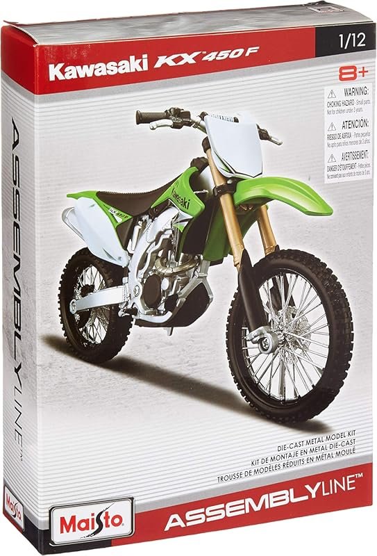 Maisto 1:12 Kawasaki KX450F Model (Colors May Vary)