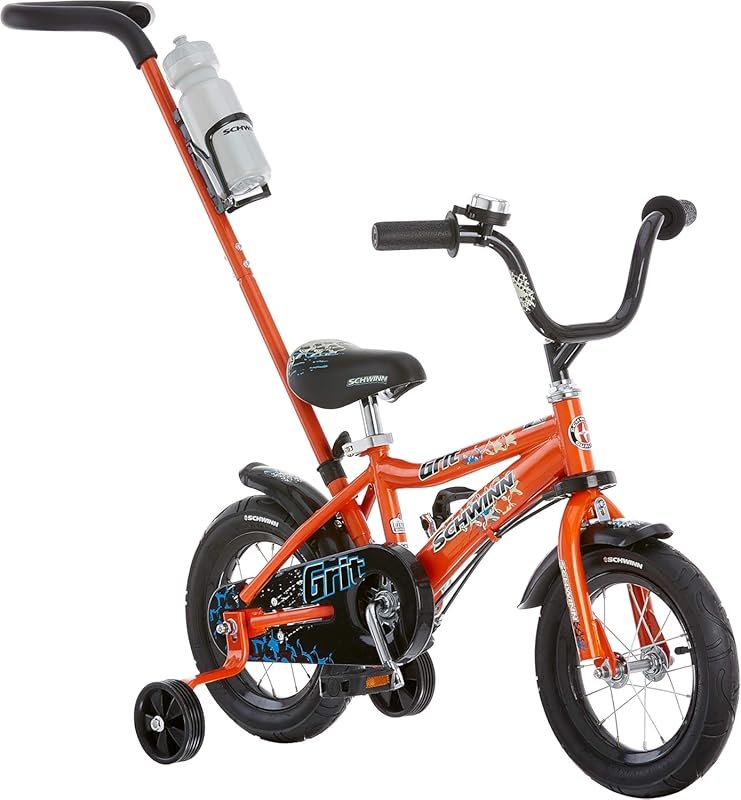 Schwinn Grit & Petunia Push Steer Kids Bike 12