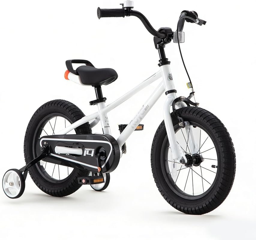 RoyalBaby Kids Freestyle Bike 12-18 Inch for Ages 3-10 with Training Wheels