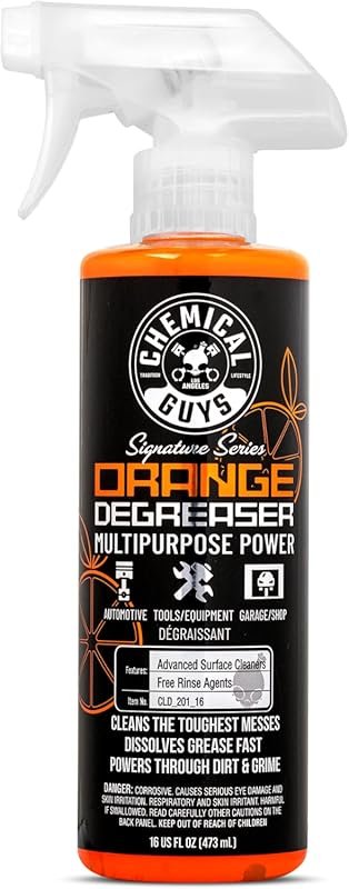 Chemical Guys Orange Degreaser Spray – Heavy Duty 16 oz Professional S