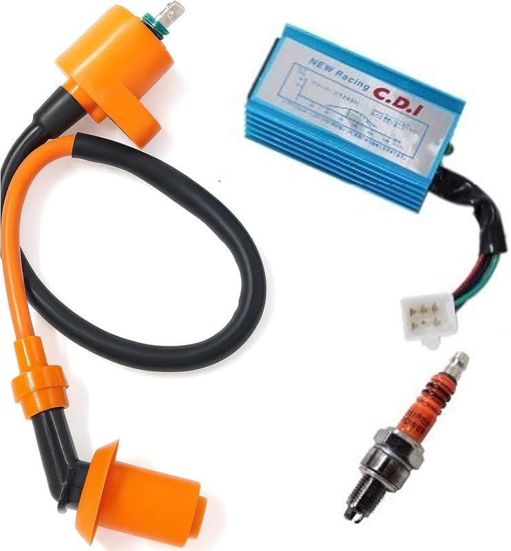 5-Pin AC CDI Box for GY6 4-Stroke Scooters, ATVs, Karts: Includes Spar