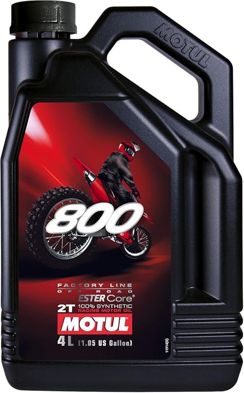 Motul 800-2T Off-Road 100% Synthetic Premix Oil, 1 Liter (4L)