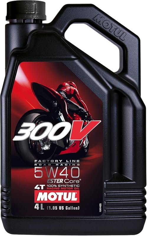 Motul 300V Factory Line 5W-40 Synthetic Racing Motor Oil with ESTER Co