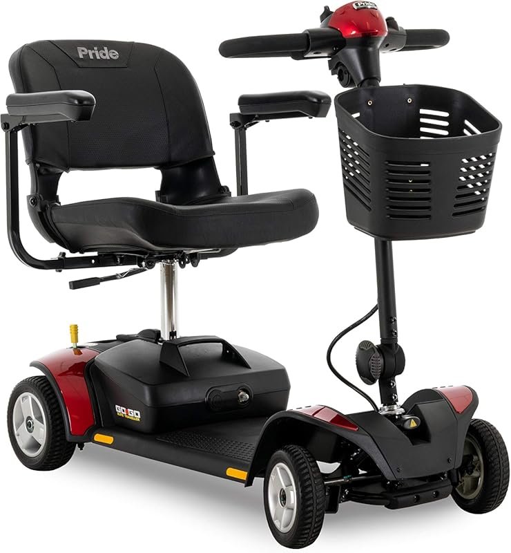 Pride Go-Go Elite Traveller 4-Wheel Mobility Travel Scooter: Compact a