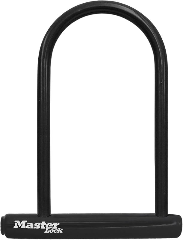 Master Lock Standard Black U-Lock for Bicycles and Outdoor Gear, Anti-
