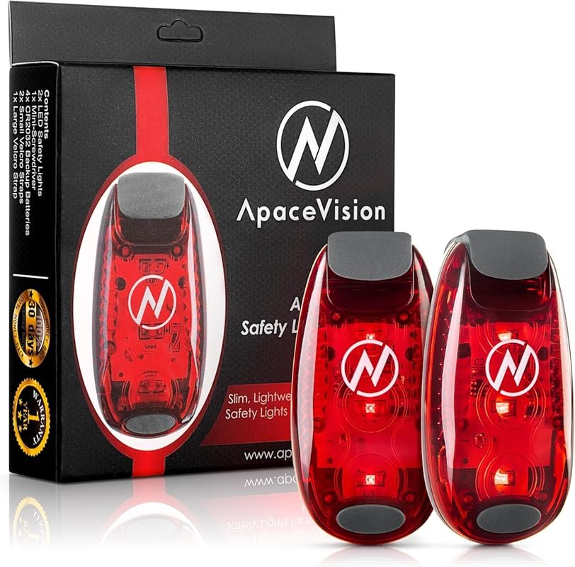 High-Visibility LED Safety Lights (2-Pack) – Clip-On Strobe for Runner