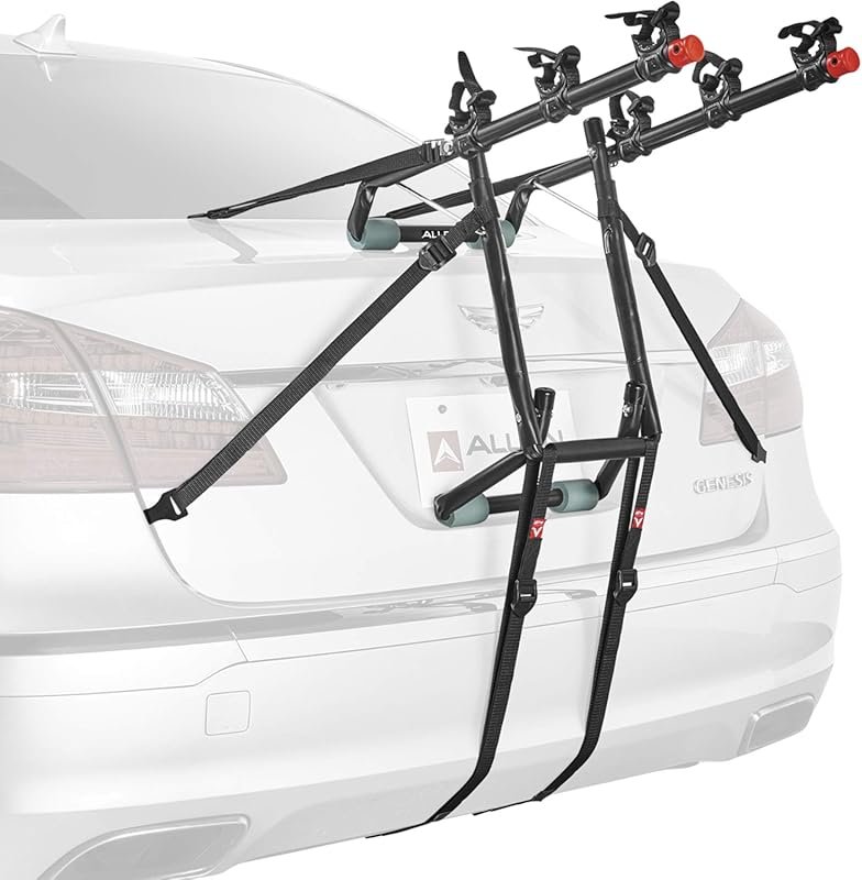 Allen Sports Deluxe 3-Bike Trunk Mount Carrier, Model 103DN-R, Black, 