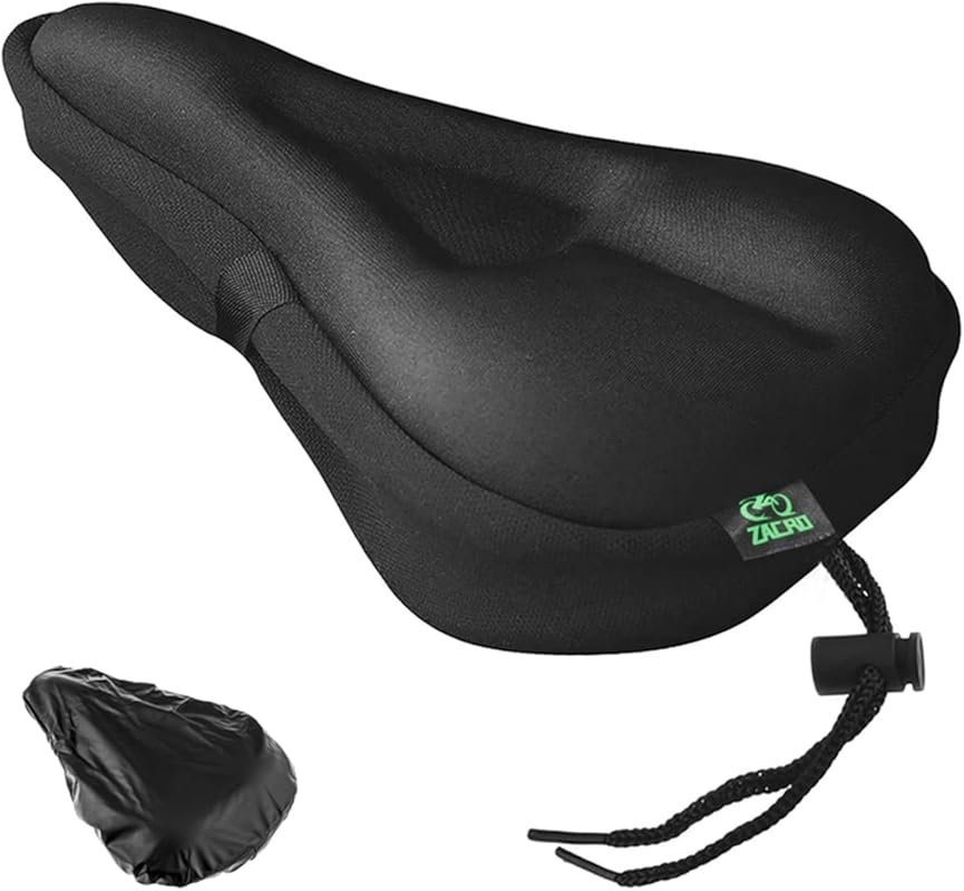 Zacro Gel Bike Seat Cushion: Extra Soft Padded Cover for Men, Women, P
