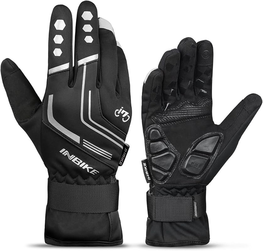 INBIKE Men's Winter Cycling Gloves: Windproof, Thermal, Touch Screen, 