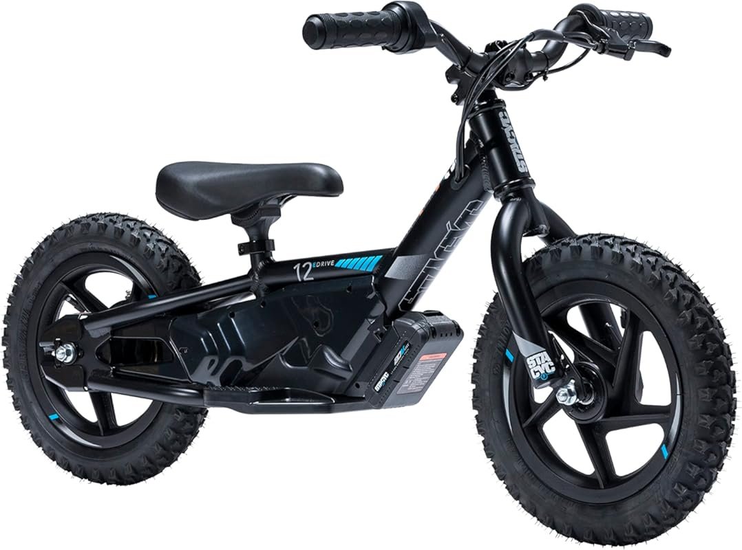 STACYC 12eDRIVE Electric Balance Bike for Kids Ages 3-5