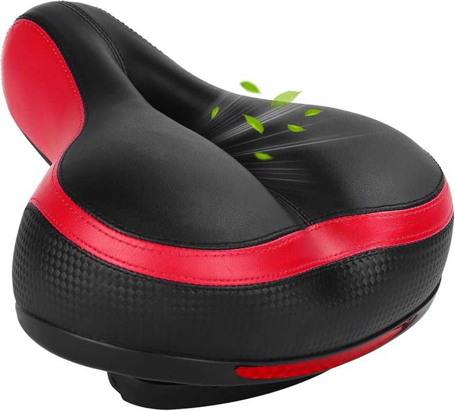 TONBUX Comfortable Memory Foam Bike Seat with Dual Shock Absorbing Bal