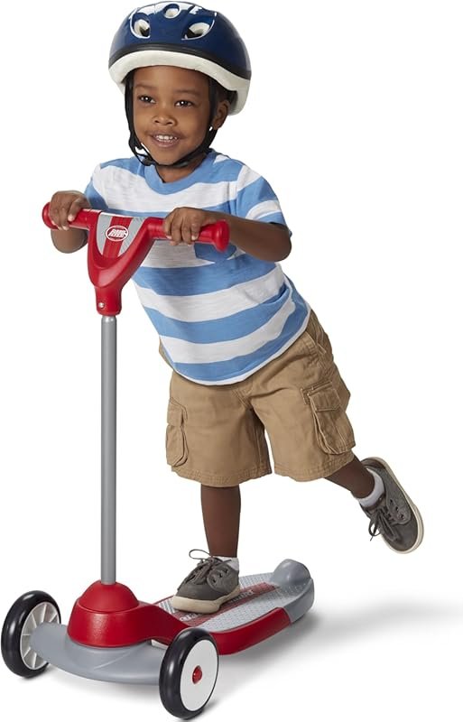 Radio Flyer My 1st Scooter for Kids: Red, Wide Base, 3 Wheels, Easy Br