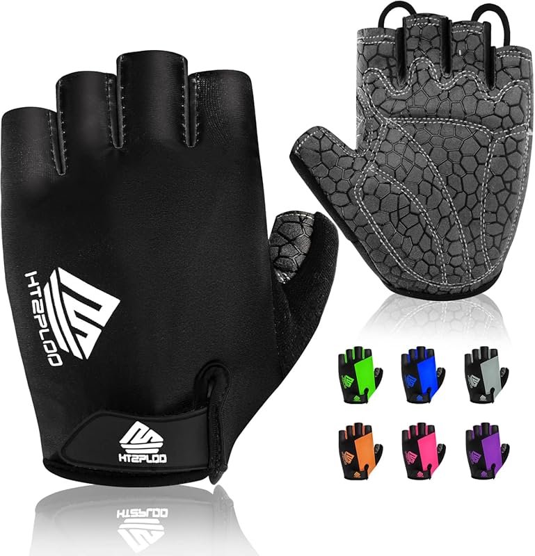 Anti-Slip Shock-Absorbing Half-Finger Cycling Gloves for Men and Women