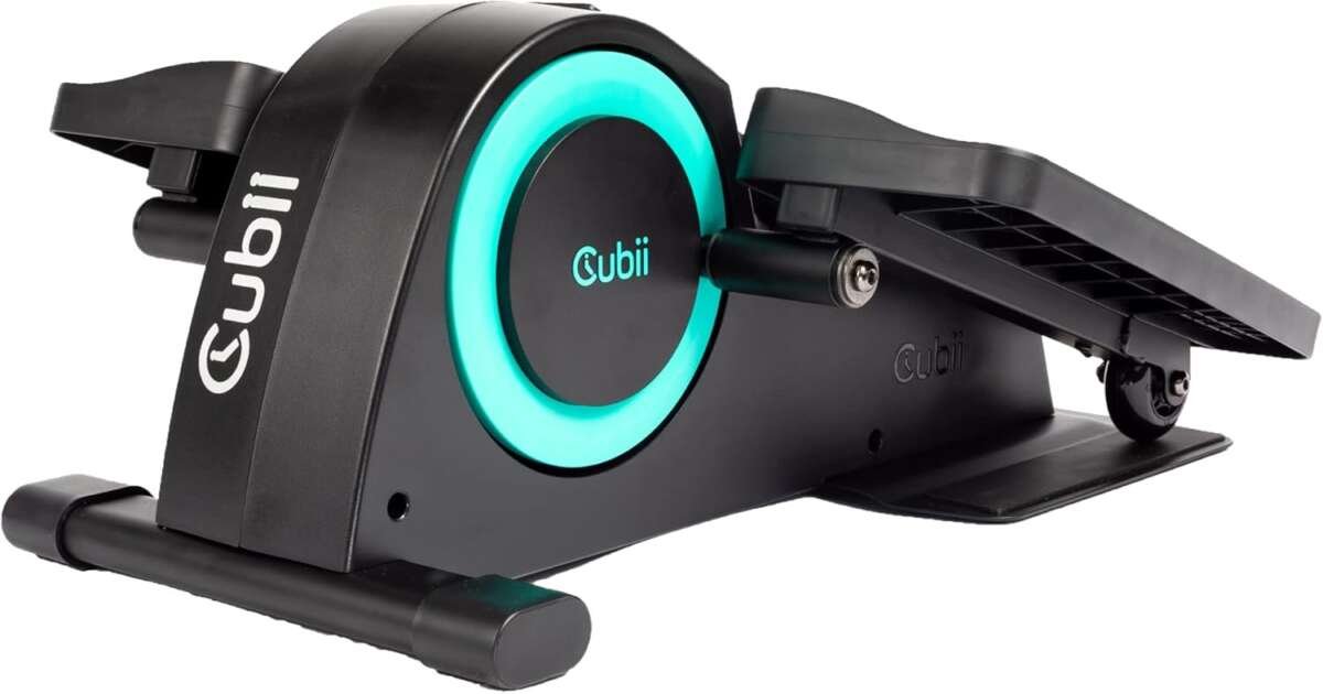 Seated Under Desk Elliptical Bike for Seniors, Work from Home Exercise