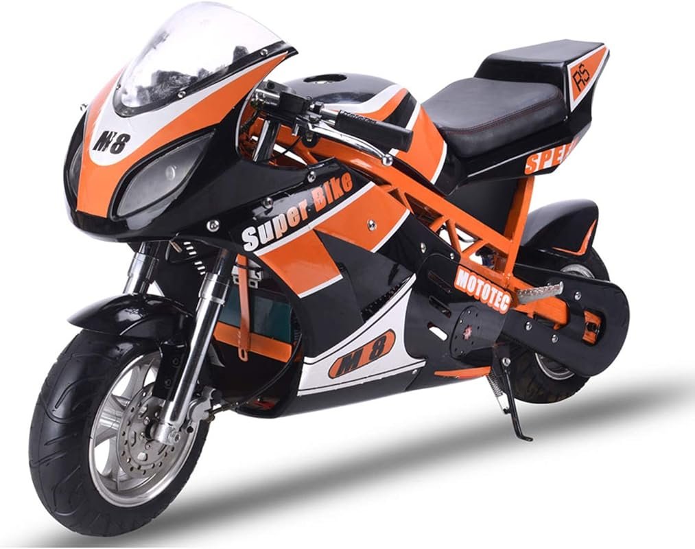 MotoTec 1000W 48V Electric Superbike in Black